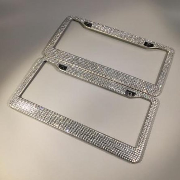 FLAPI Set of 2 Luxury Stainless Steel License Plate Frames - Picture 3 of 4